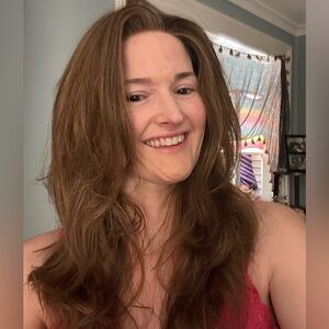 Adrianna Shaded Peach 🍑 Jon Renau Wig lace front hand tied cap